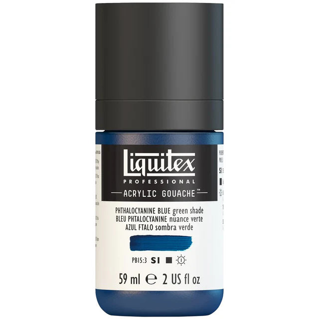 Phthalo Blue GS Acrylic Gouache liquitex 59ml