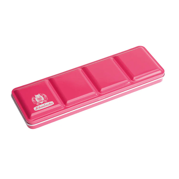 Schmincke W/C Metal Set 12 x 1/2 pans + brush Pretty Pink