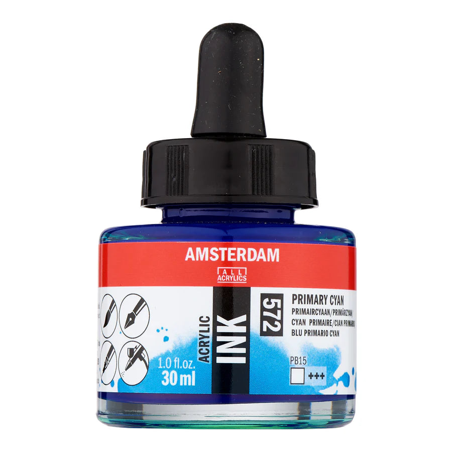 Primary Cyan Talens Ink 30ml