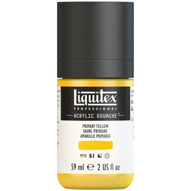 Primary Yellow Acrylic Gouache liquitex 59ml