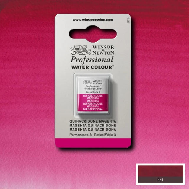 Quinacridone Magenta S3 Winsor &amp; Newton 1/2 Pan