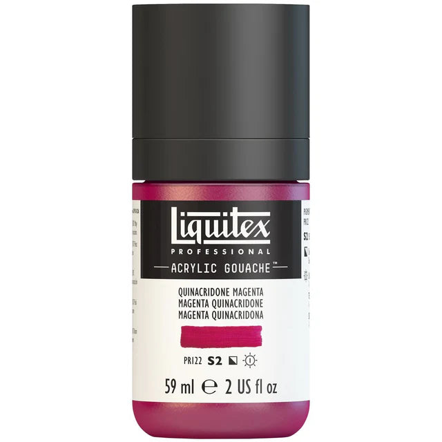 Quin Magenta Acrylic Gouache liquitex 59ml