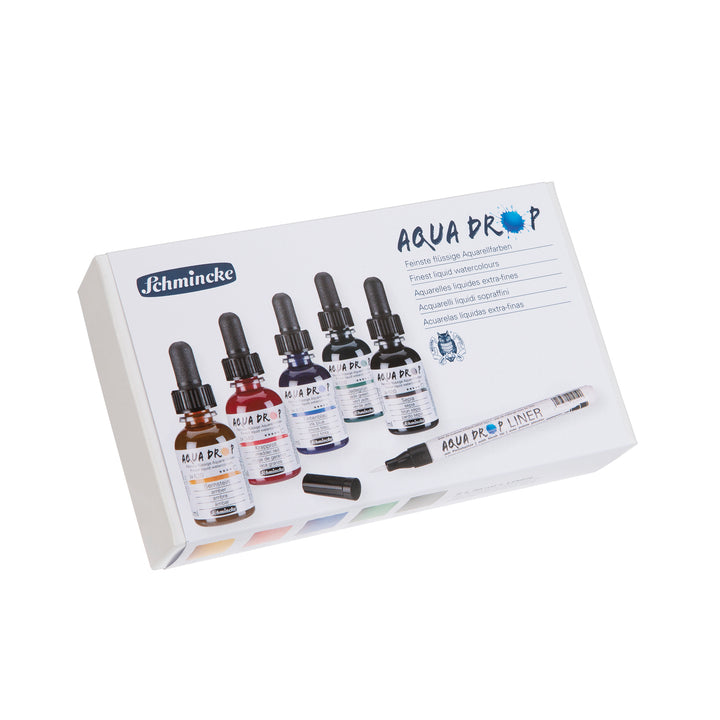 Schmincke Aqua Drop Set 5x30ml (Plus Liner)