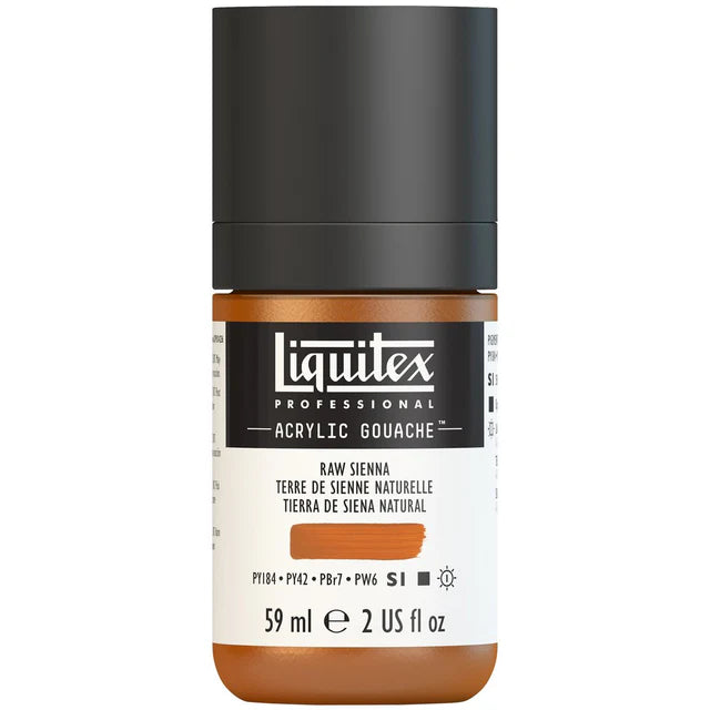 Raw Sienna Acrylic Gouache liquitex 59ml