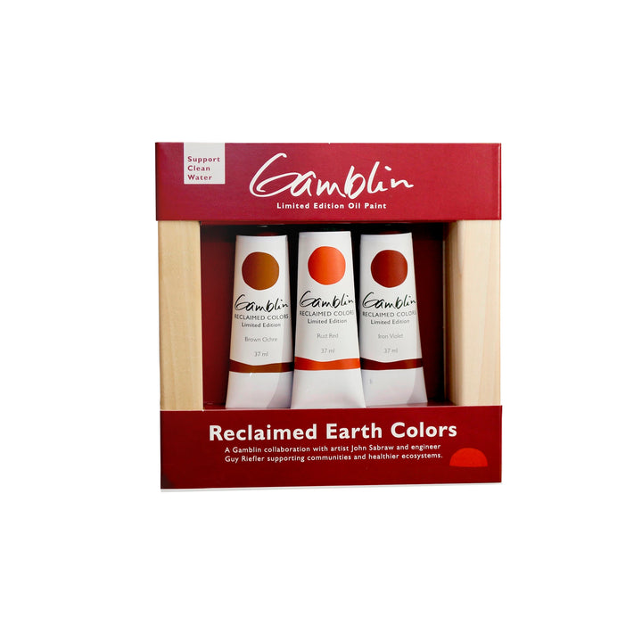 Reclaimed Earth Colours Gamblin Set 3 AOC 37ml