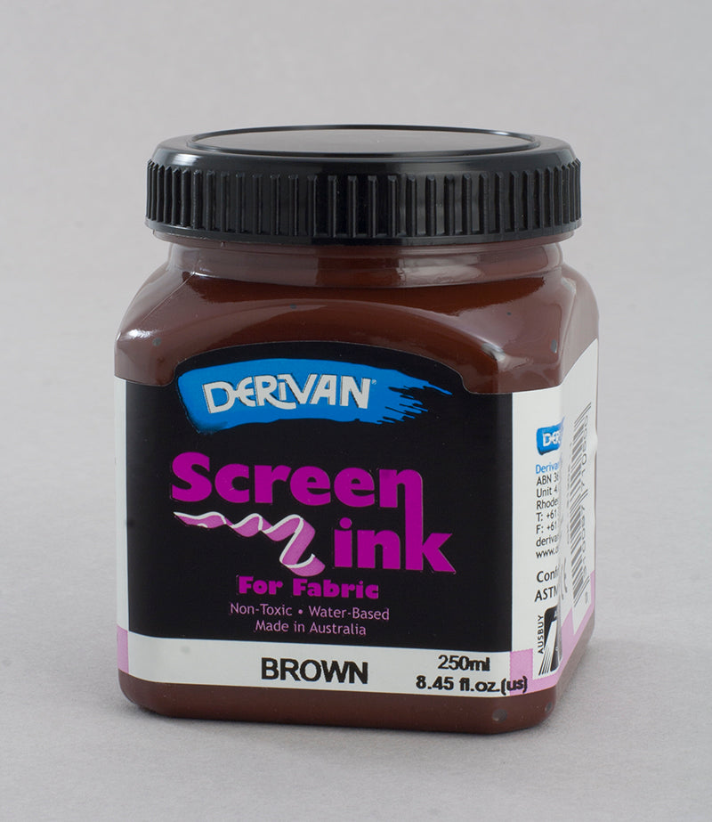 Brown Screen Ink Derivan (Fabric)