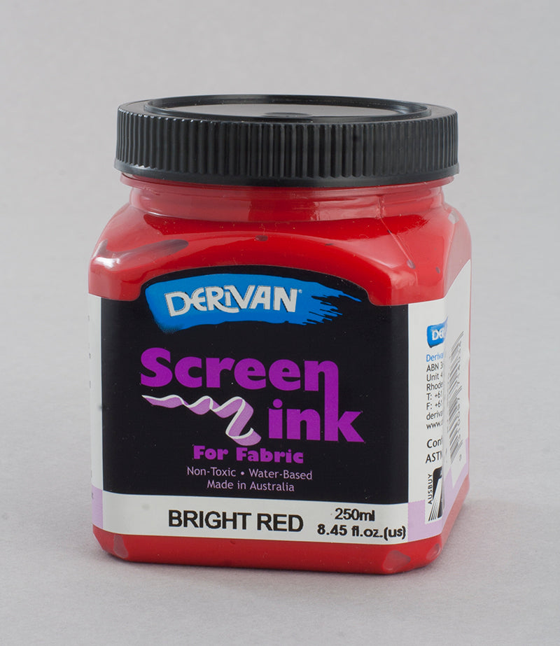 Bright Red Screen Ink Derivan (Fabric)