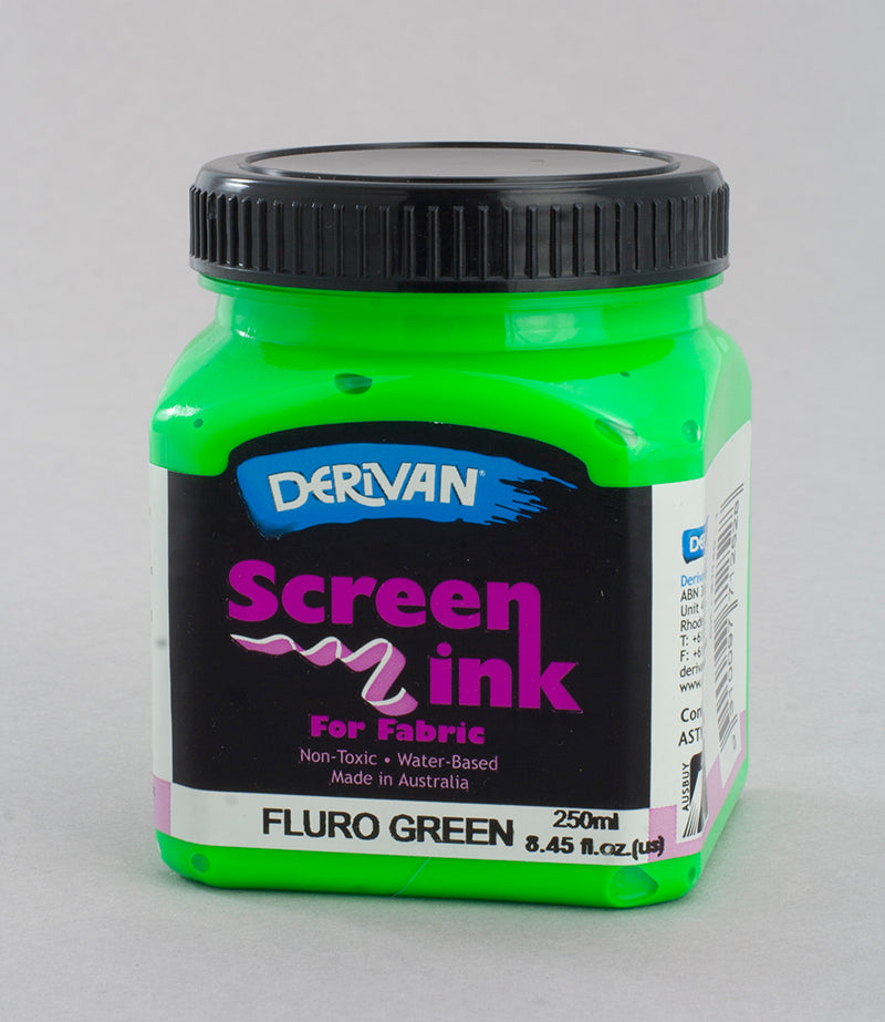 Fluro Green Screen Ink Derivan (Fabric)