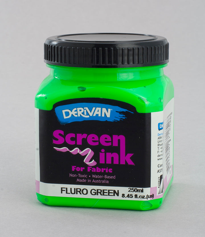 Fluro Green Screen Ink Derivan (Fabric)