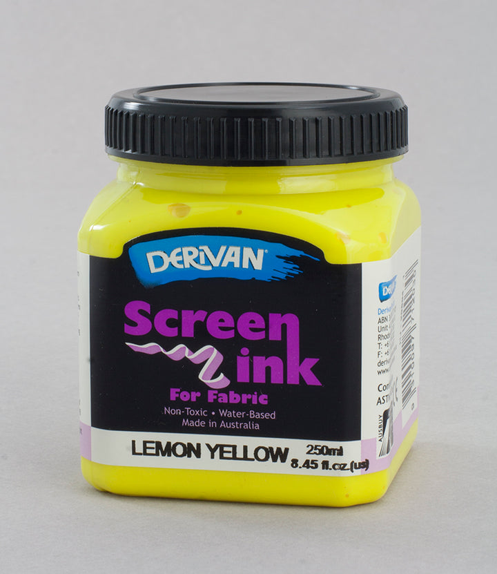 Lemon Yellow Screen Ink Derivan (Fabric)