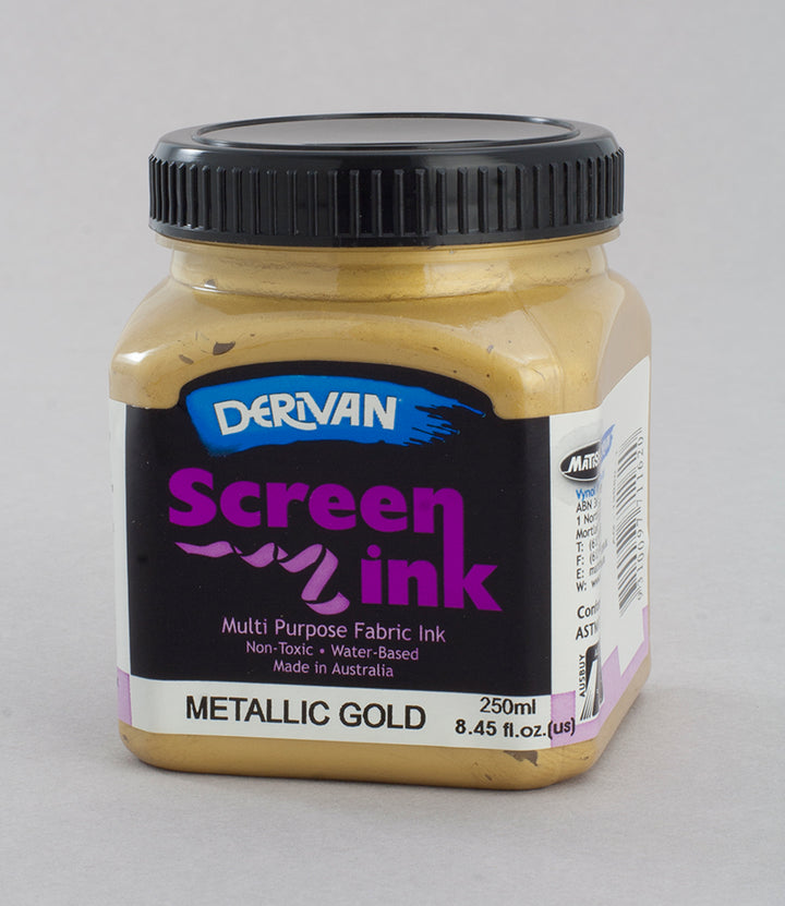 Gold Screen Ink Derivan (Fabric)