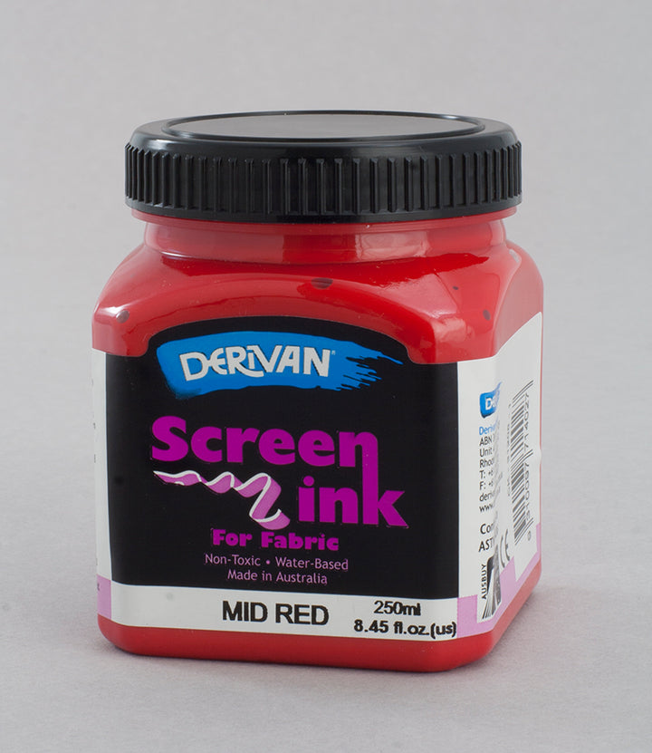 Mid Red Screen Ink Derivan (Fabric)