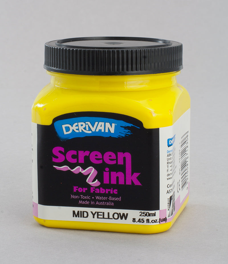 Mid Yellow Screen Ink Derivan (Fabric)