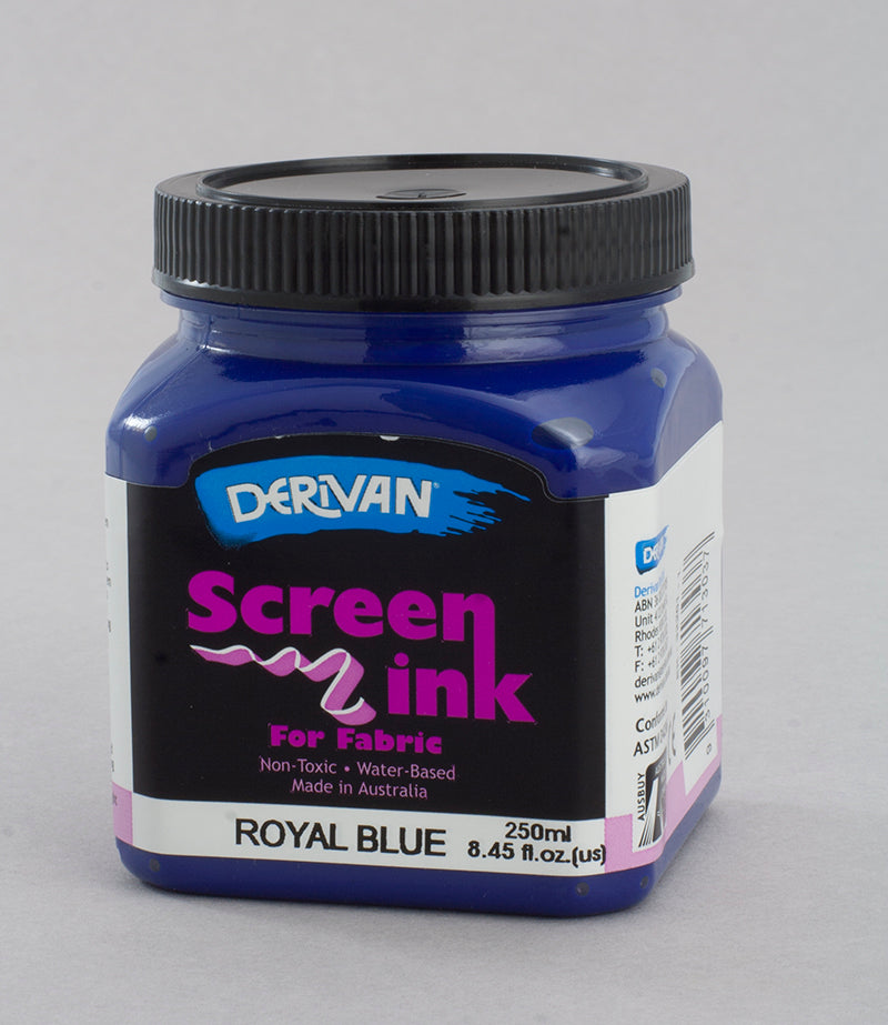 Royal Blue Screen Ink Derivan (Fabric)