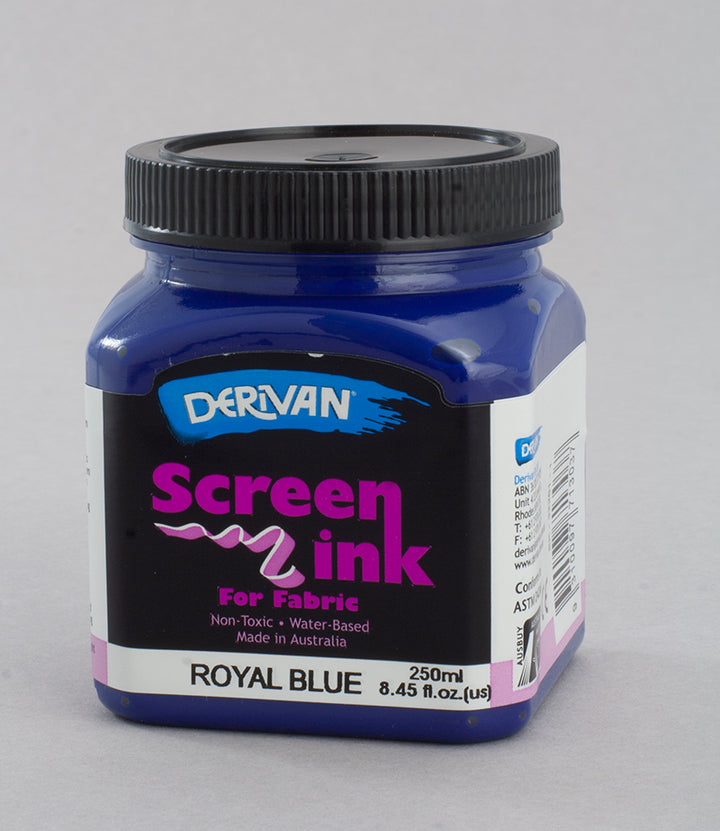 Royal Blue Screen Ink Derivan (Fabric)