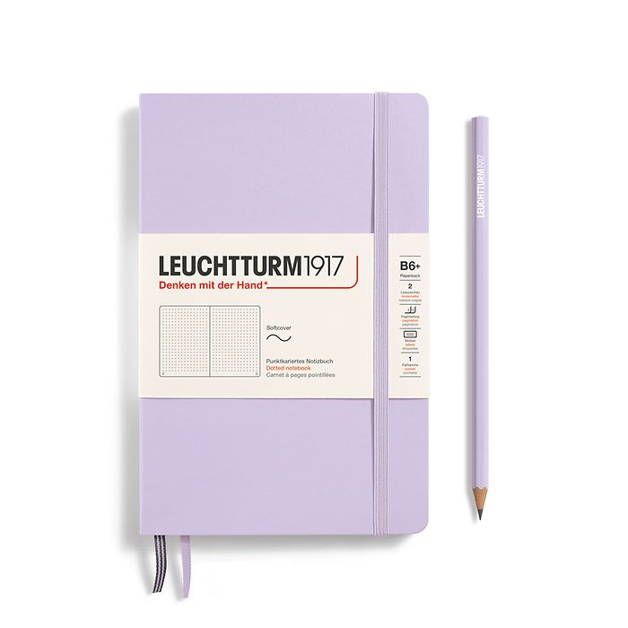Leuchtturm Notebook SC Paperback B6+ 123pDotted Lilac