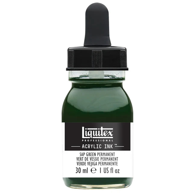 Sap Green Permanent Liquitex Acrylic Ink 30ml