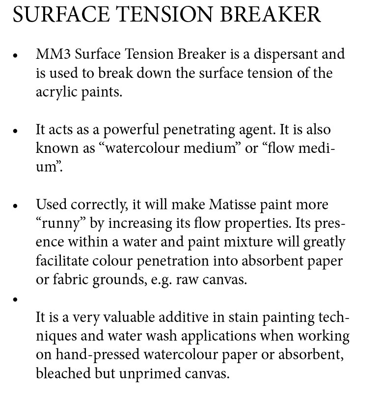 Surface Tension Breaker MM3 Matisse