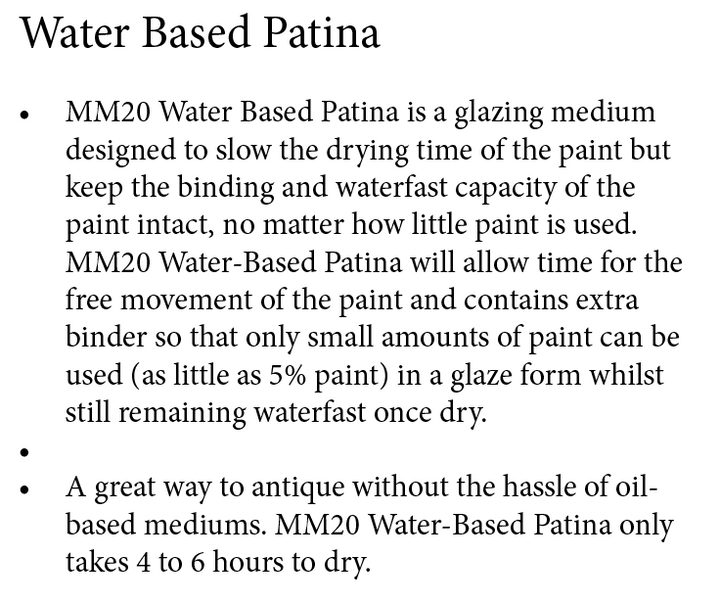 Water Based Patina MM20 Matisse