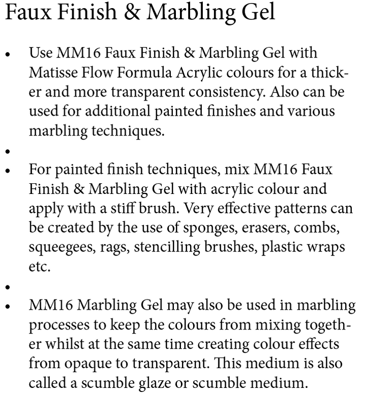 Faux Finish &amp; Marbling Gel Matisse Mm16