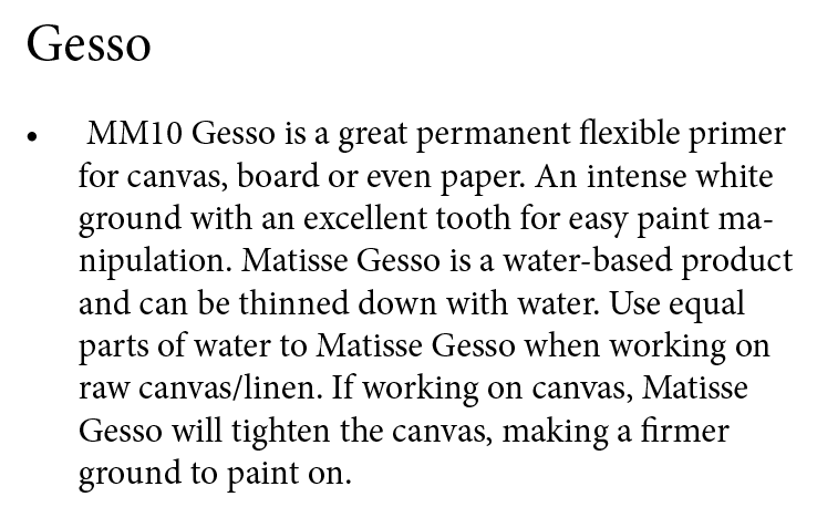 Gesso MM10 Matisse