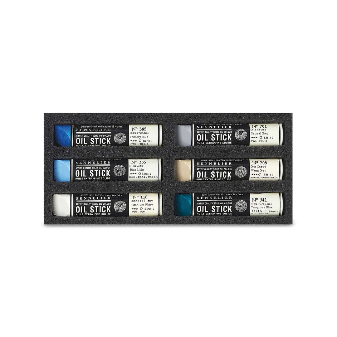 Sennelier mini oil sticks Set 6 - Seascape