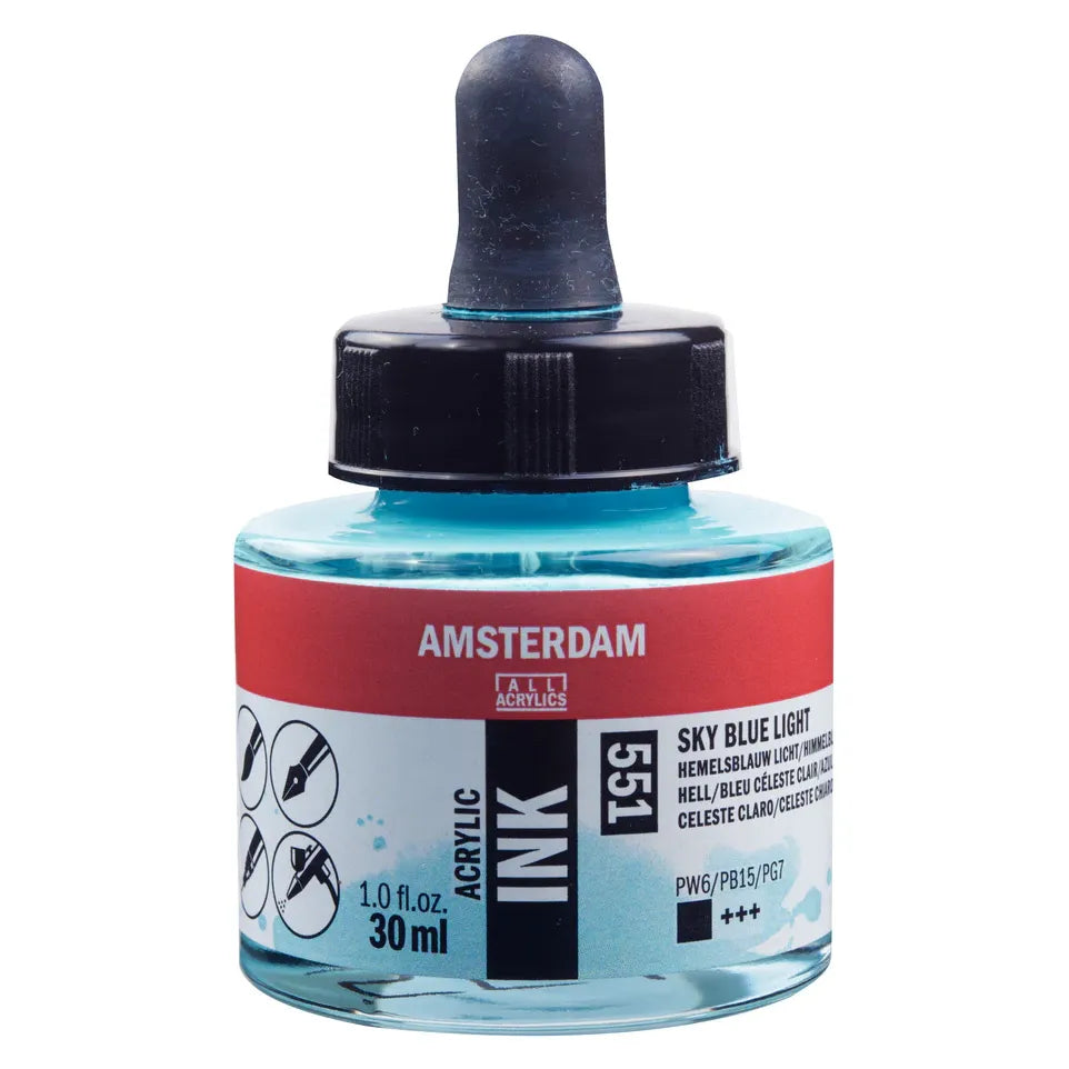 Sky Blue Lt Talens Ink 30ml