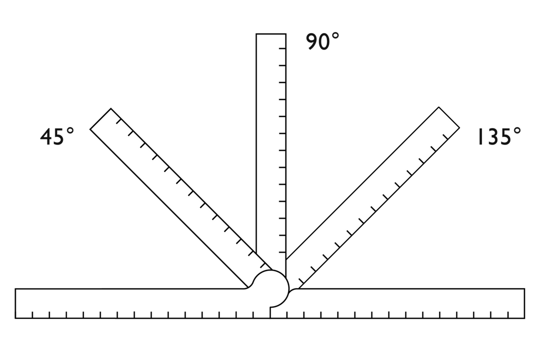 Makers Cabinet Stria Folding Ruler Brass