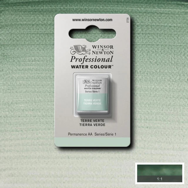 Terre Verte S1 Winsor &amp; Newton 1/2 Pan