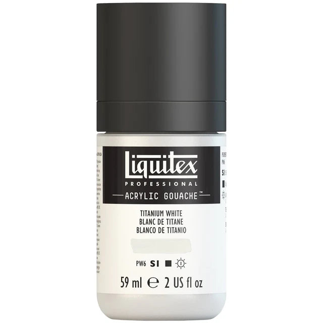 Titanium White Acrylic Gouache liquitex 59ml