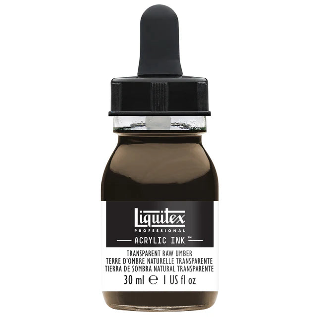 Transparent Raw Umber Liquitex Acrylic Ink 30ml