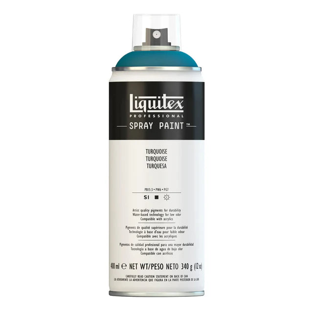 Turquoise Liquitex Spray Paint 400ml Can