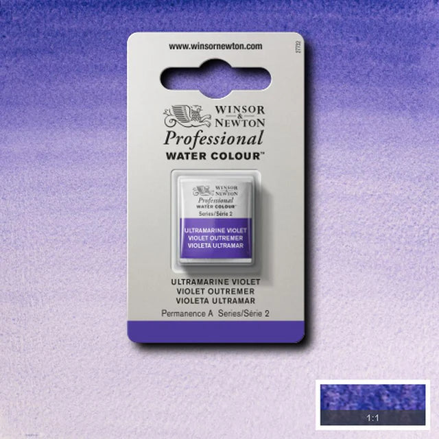 Ultramarine Violet S2 Winsor &amp; Newton 1/2 Pan