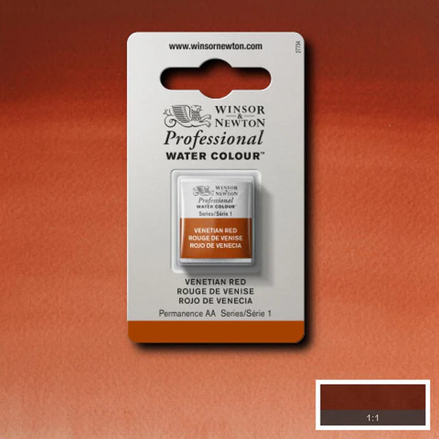 Venetian Red S1 Winsor &amp; Newton 1/2 Pan
