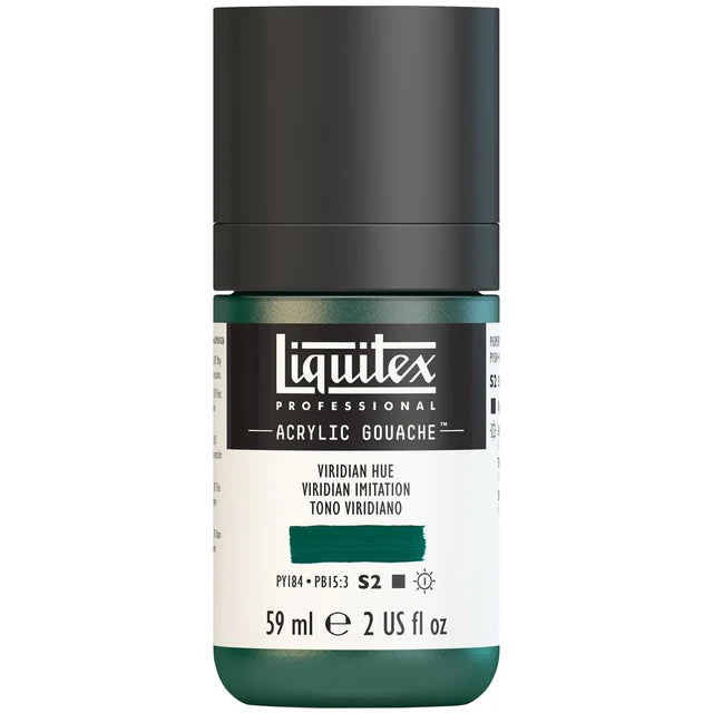 Viridian Hue Acrylic Gouache liquitex 59ml