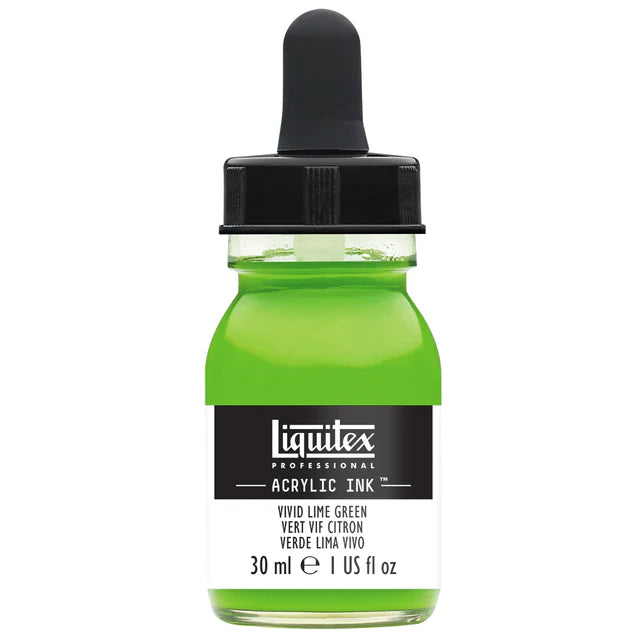Vivid Lime Green Liquitex Acrylic Ink 30ml