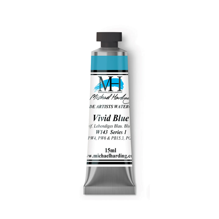 Vivid Blue Michael Harding (143) Watercolour 15ml