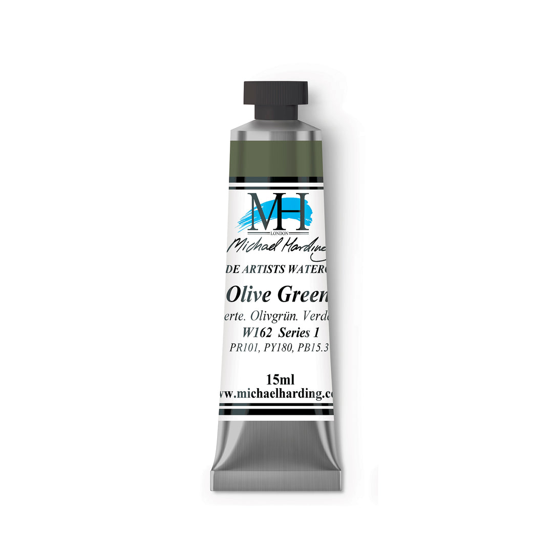 Olive Green Michael Harding (162) Watercolour 15ml
