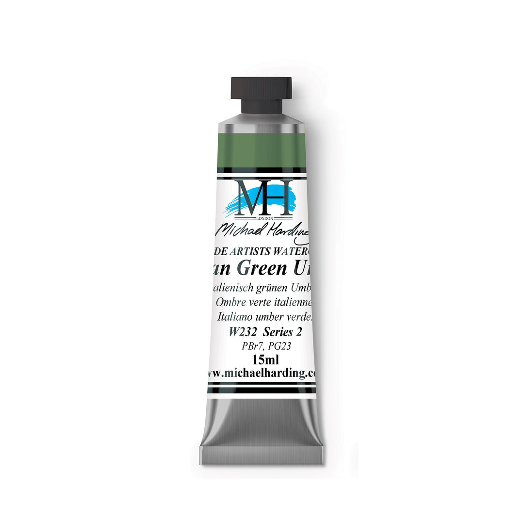 Italian Green Umber Michael Harding (232) Watercolour 15ml