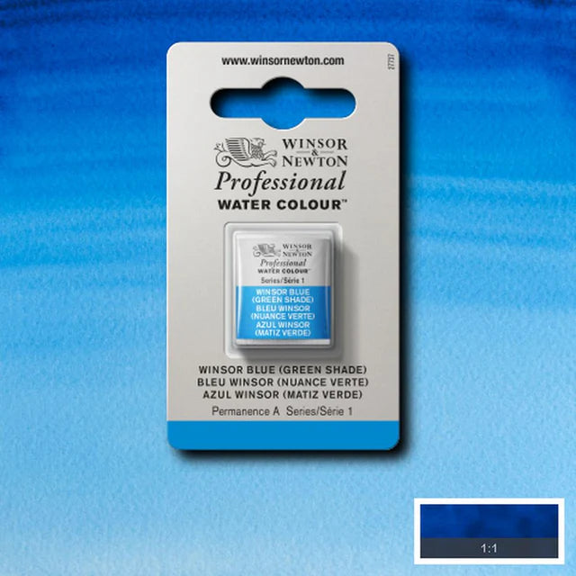 Winsor Blue G/S S1 Winsor &amp; Newton 1/2 Pan