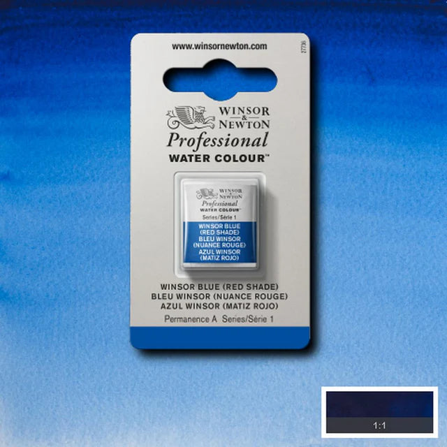 Winsor Blue R/S S1 Winsor &amp; Newton 1/2 Pan