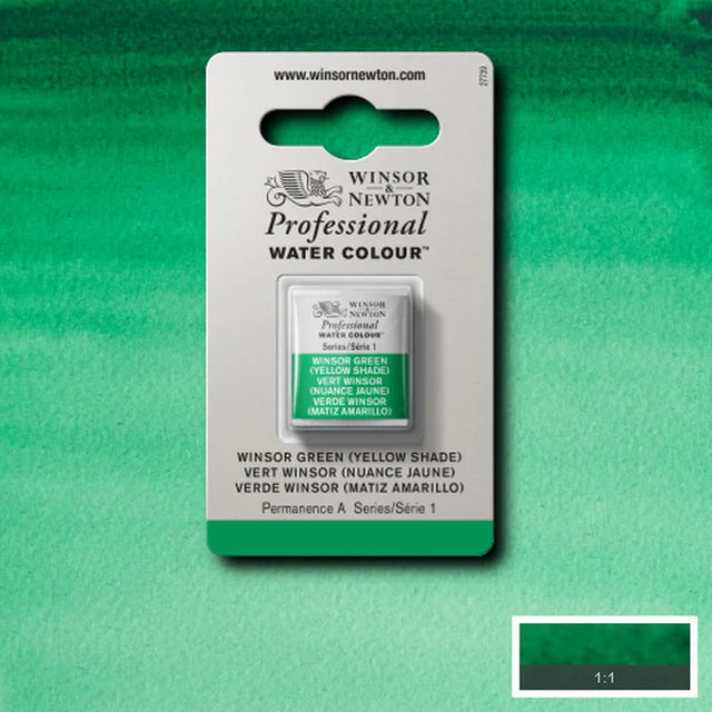 Winsor Green Y/S S1 Winsor &amp; Newton 1/2 Pan