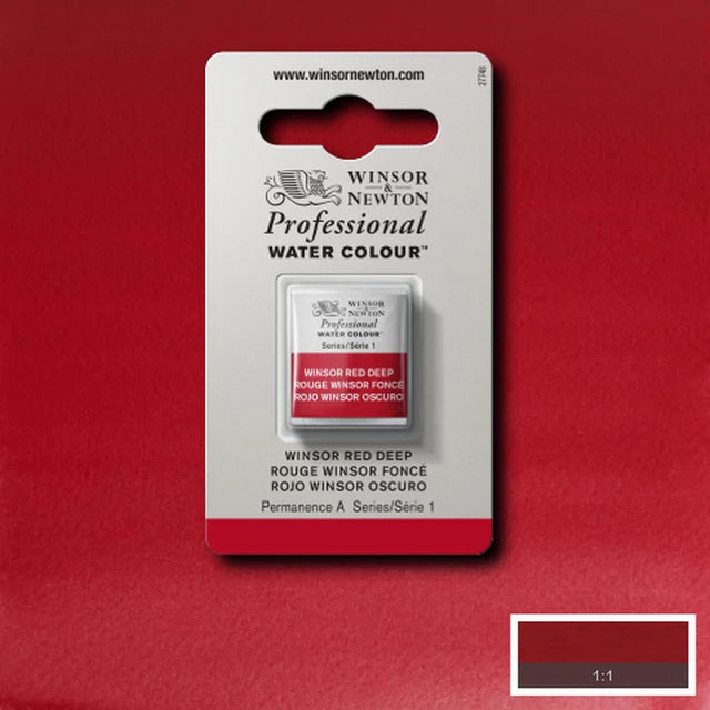 Winsor Red Deep S1 Winsor &amp; Newton 1/2 Pan