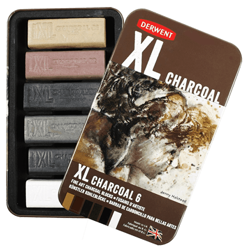Derwent XL Coloured Charcoal Blocks