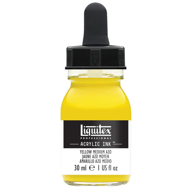 Yellow Medium Azo Liquitex Acrylic Ink 30ml