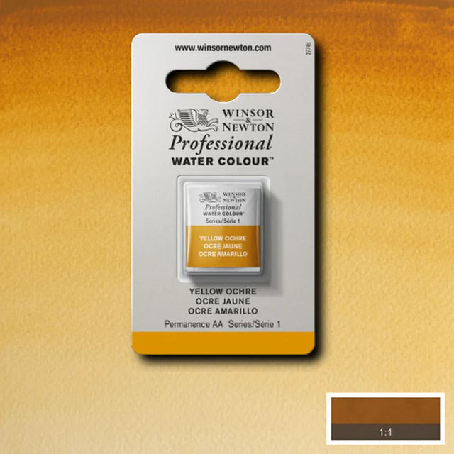 Yellow Ochre Awc S1 Winsor &amp; Newton 1/2 Pan