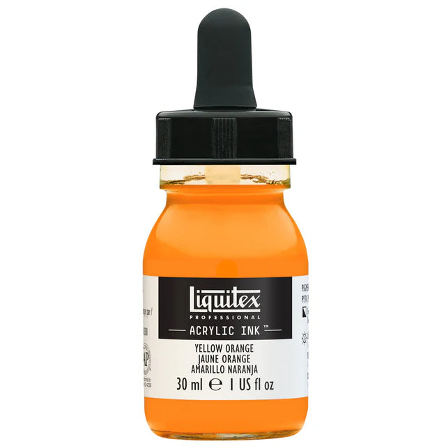 Yellow Orange Liquitex Acrylic Ink 30ml
