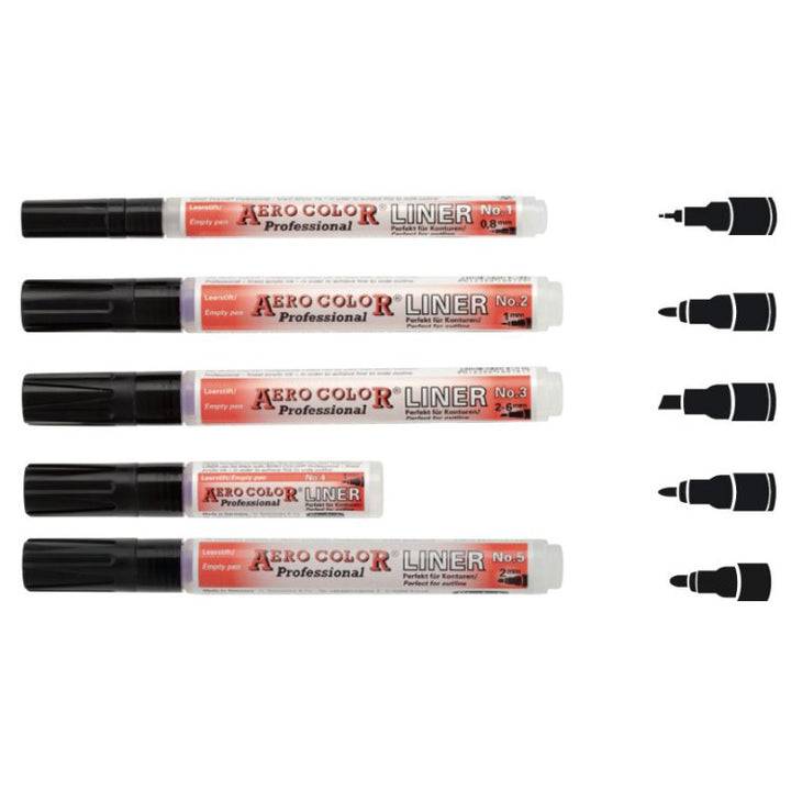 Aerocolor Liner No.3 2-6mm Chisel Tip