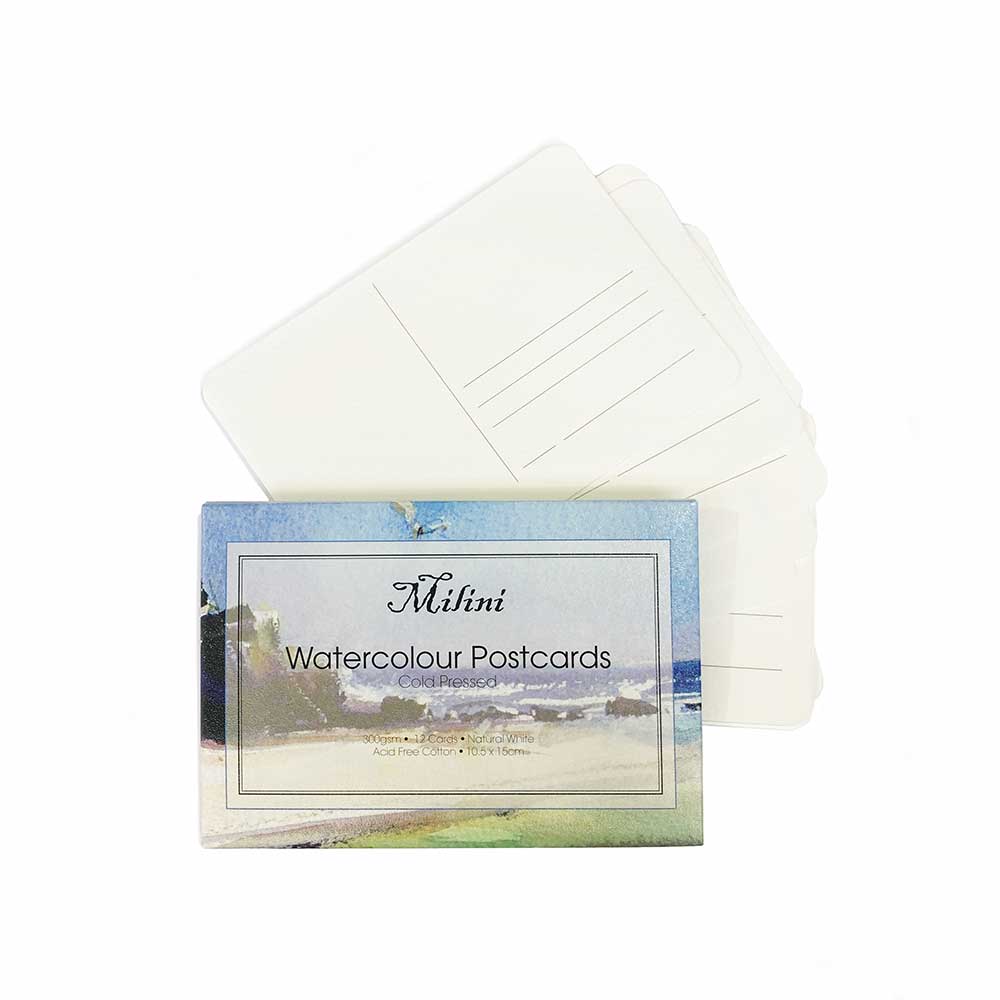 Milini Watercolour Postcards Hot Pressed