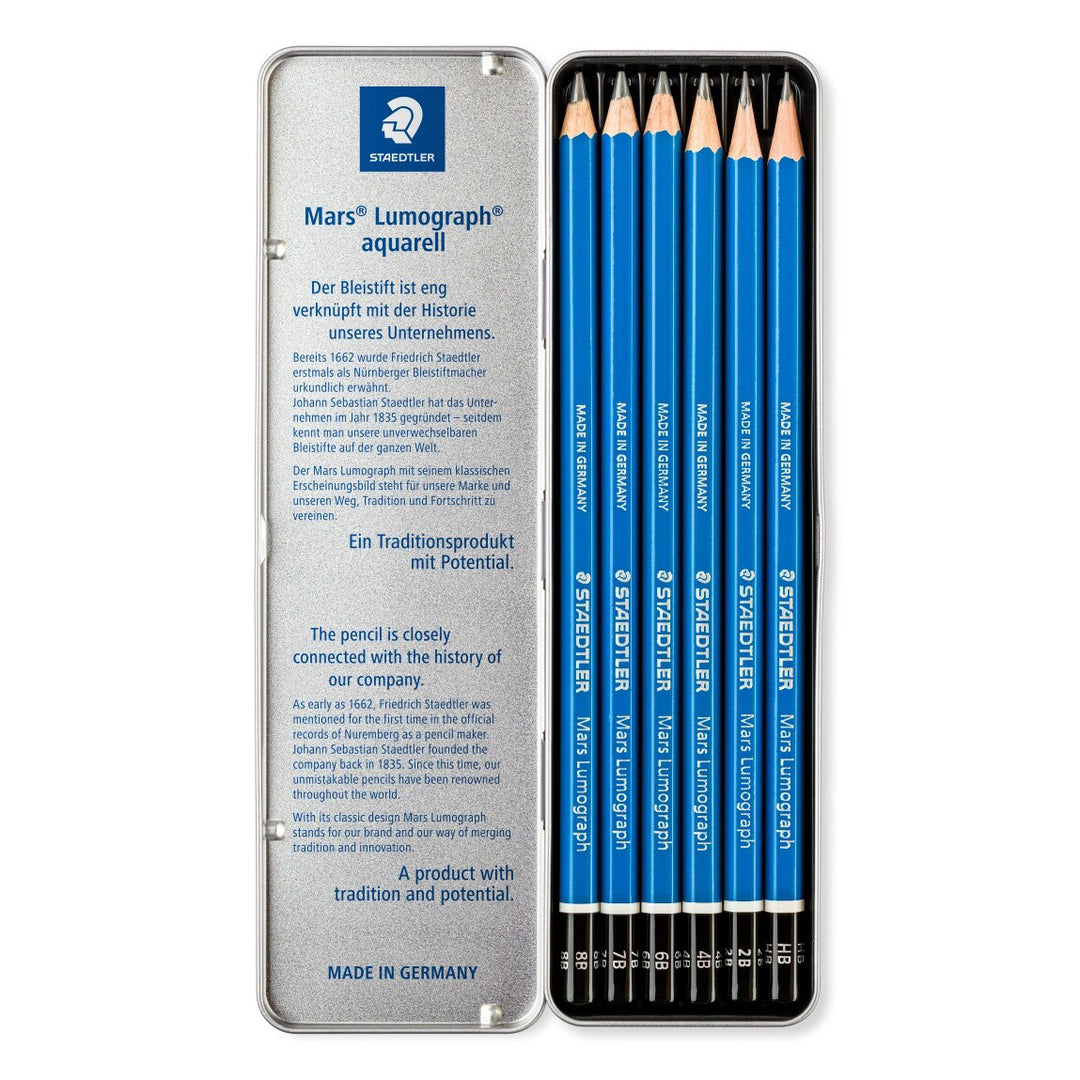 Staedtler Mars LumoGraph Aquarelle (6 Tin)
